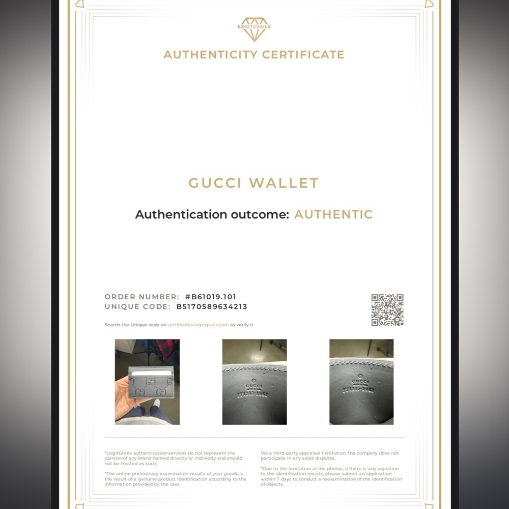 Gucci Rubber Effect Card Holder - Picture 5 of 8